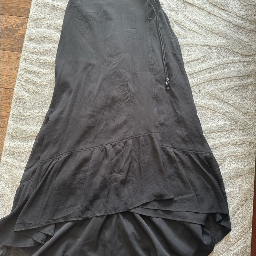 Abercrombie & Fitch Black High-Low Maxi Skirt